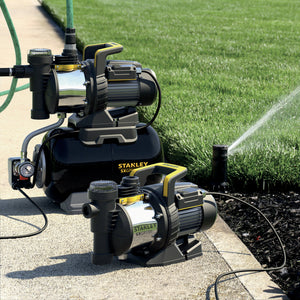 Stanley SXGP1300XFE Pompa Autoadescante per Acque Chiare (1300 W, Portata max. 4.200 l/h, Prevalenza max. 50 m)