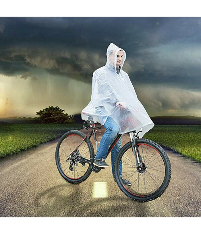 Poncho Mantella Impermeabile Antipioggia Giacca Anti Pioggia Pvc Con Cappuccio         