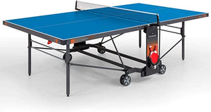 Garlando Tavolo Ping Pong Champions Outdoor con Ruote - Piano Blu