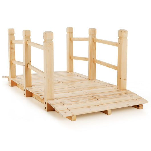 Ponte da giardino decorazione per esterni 150 x 67 x 56 cm stile classico legno di abete marrone chiaro 20_0013172
