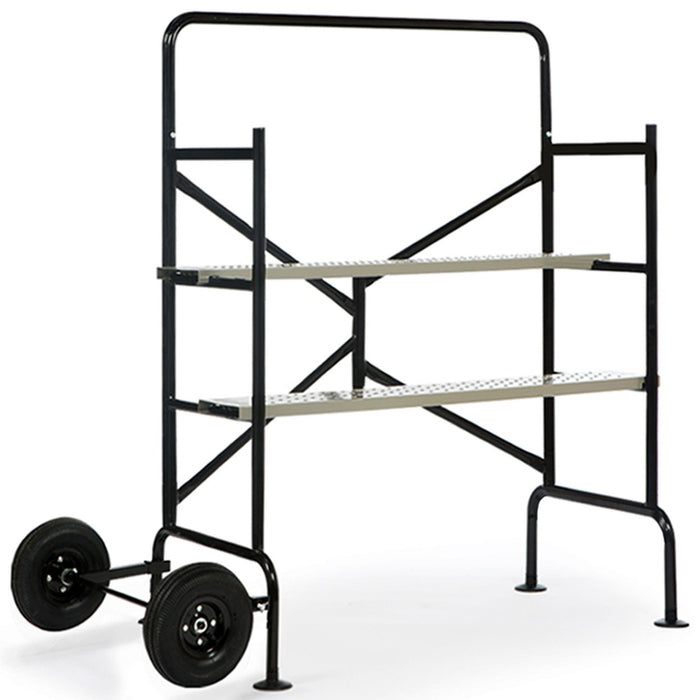 ProBache - Ponteggio mobile su ruote L.140xL.78xH.135 CM con 2 piattaforme
