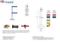 Colonnina segnapercorso tendinastro a doppio nastro