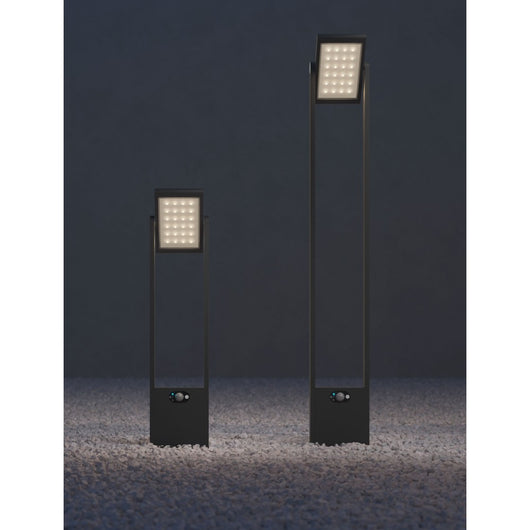 POPA - Faretto a energia solare nero 100 cm 4000K Luce da giardino Beneito Faure