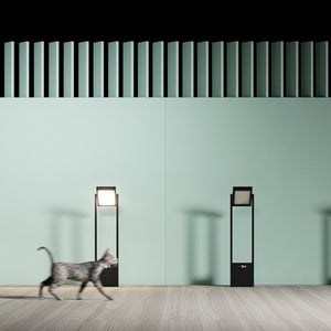 POPA - Faretto a energia solare nero 60 cm 4000K Luce da giardino Beneito Faure