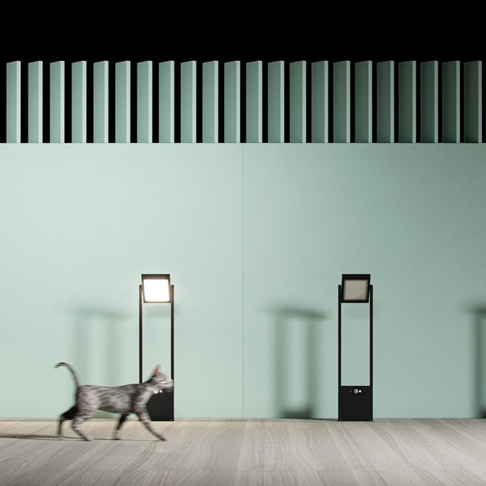 POPA - Faretto a energia solare nero 60 cm 4000K Luce da giardino Beneito Faure