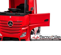 Camion Elettrico Per Bambini Truck MERCEDES ACTROS 12V Porte Apribili-Rosso