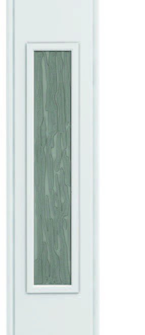 Porta a Soffietto da Interno 82x210 cm in PVC con vetro Niagara Mod. Extra Standard colore noce