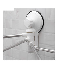 Porta Asciugamani Asciugamano A Parete 4 Bracci Con Attacco A Ventosa Per Bagno         