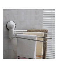 Porta Asciugamani Asciugamano A Parete 4 Bracci Con Attacco A Ventosa Per Bagno         