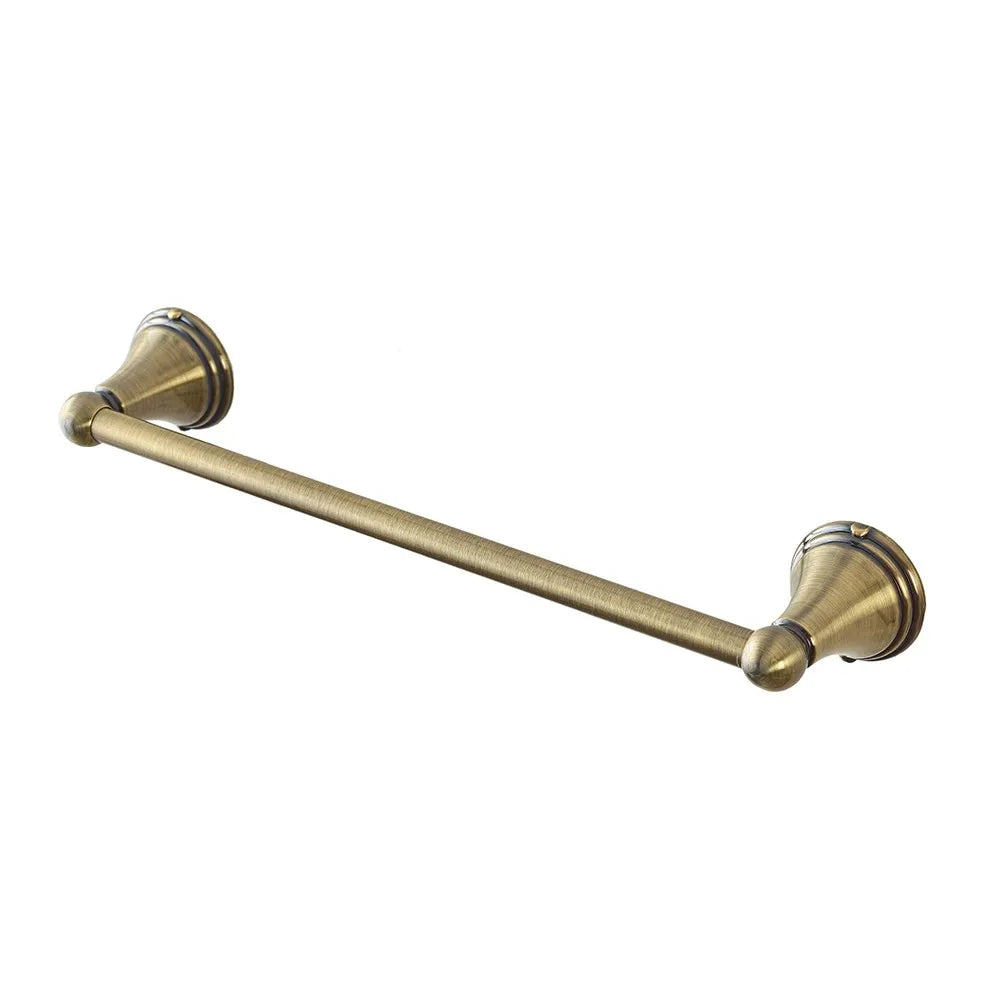 Porta asciugamani da muro 40 cm finitura bronzo kit di fissaggio incluso Iris