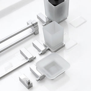 Porta asciugamani da parete 30 cm in acciaio cromato Unica