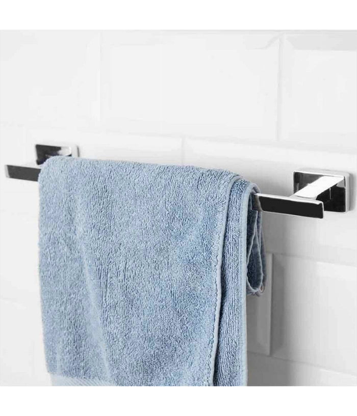 Porta Asciugamano Acciaio Moderno Fissaggio Parete Arredo Bagno Cubo 60 Cm 87212         