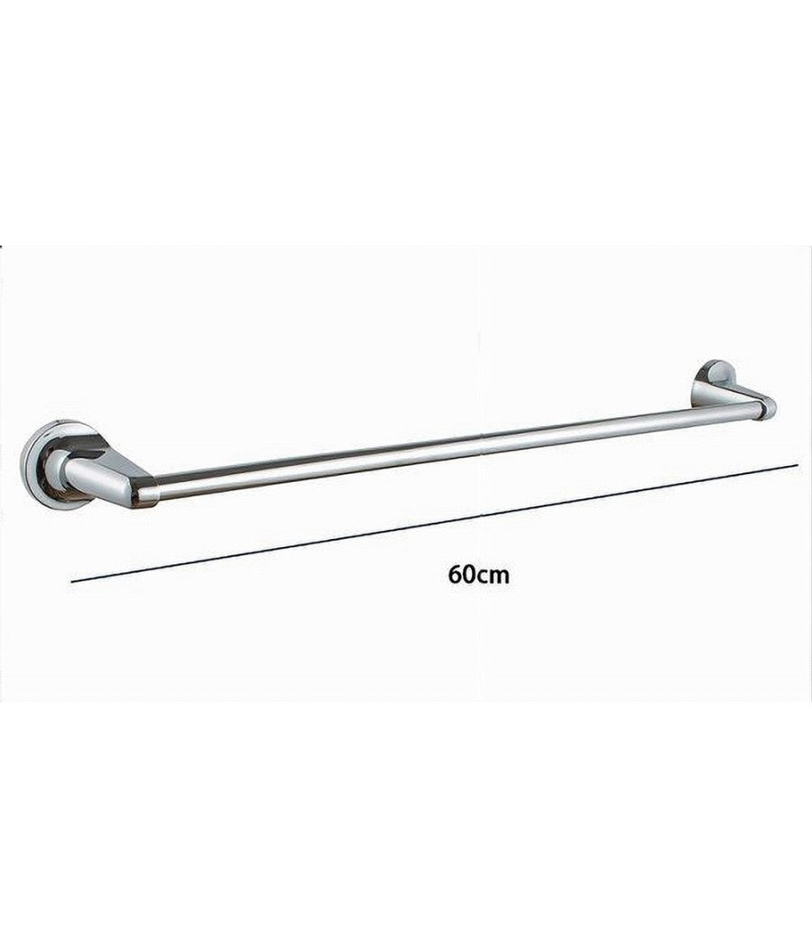 Porta Asciugamano Portasciugamani Cromato 60 Cm Maniglione A Parete Bagno 79813         