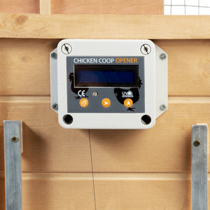 IDMarket - Porta automatica del pollaio programmabile a tempo e con luce esterna 22x33 CM