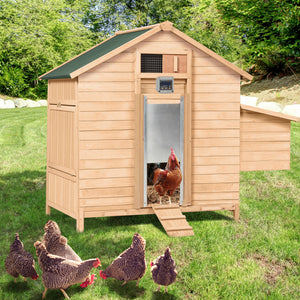 IDMarket - Porta automatica del pollaio programmabile a tempo e con luce esterna 22x33 CM