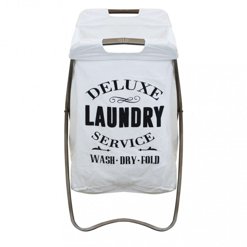 PORTA BIANCHERIA IN FERRO E STOFFA GILBERT