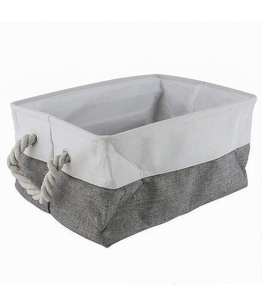 Porta Biancheria In Tessuto Organizer Per Vestiti Sporchi Bagno Con Manici 10624         