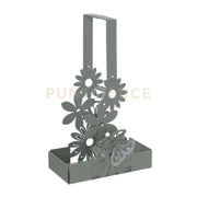porta bicchieri margherite Giada in Ferro 16x8x27cmh