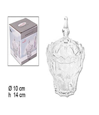 Porta Caramelle Cristallo Biscotti Confetti Dolci Vetro Centrotavola Bomboniera         