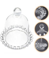 Porta Caramelle Porta Burro Con Cupola Confetti In Vetro Trasparente Bomboniera         