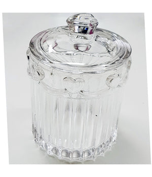 Porta Caramelle Ware Cristallo Biscotti Confetti Dolci Vetro 12 Cm 5 Coperchio         