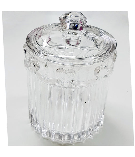 Porta Caramelle Ware Cristallo Biscotti Confetti Dolci Vetro 12 Cm 5 Coperchio         