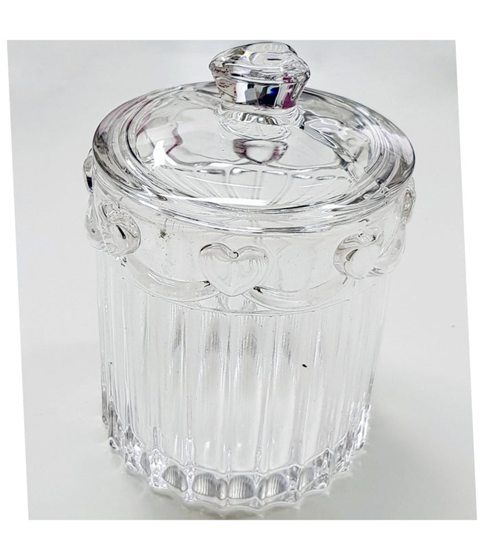 Porta Caramelle Ware Cristallo Biscotti Confetti Dolci Vetro 12 Cm 5 Coperchio         