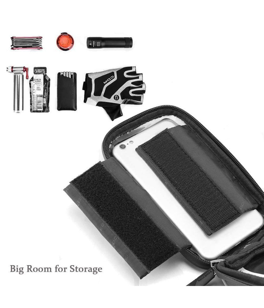 Porta Cellulare Smartphone Per Bicicletta Supporto Borsa Astuccio Impermeabile         