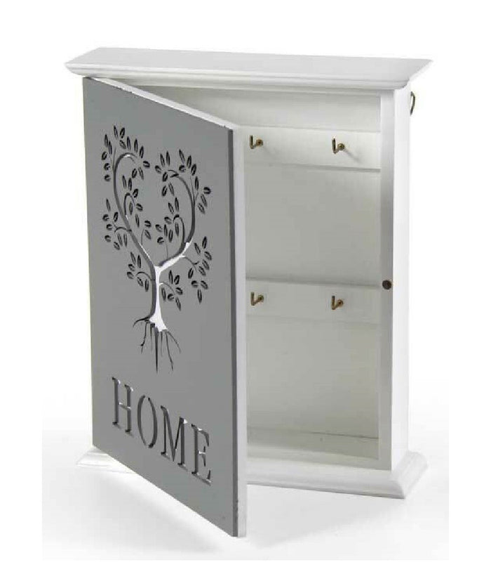 Porta Chiavi Parete 20x6x24cm Legno Decoro Home Moderno Decori Assortiti 818585         