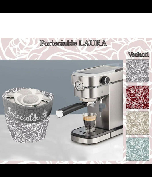 Porta Cialde Caffè Cestino In Tessuto Porta Oggetti Bustine The Zucchero Laura         