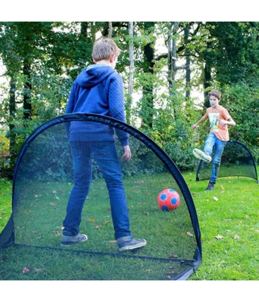 Porta Da Calcio Pop-up Con Rete Pieghevole Per Bambini 180x100x100 Cm Giardino         