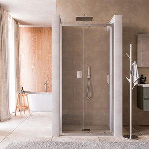 Porta doccia 1 anta scorrevole 6mm h195 matias, misura 120