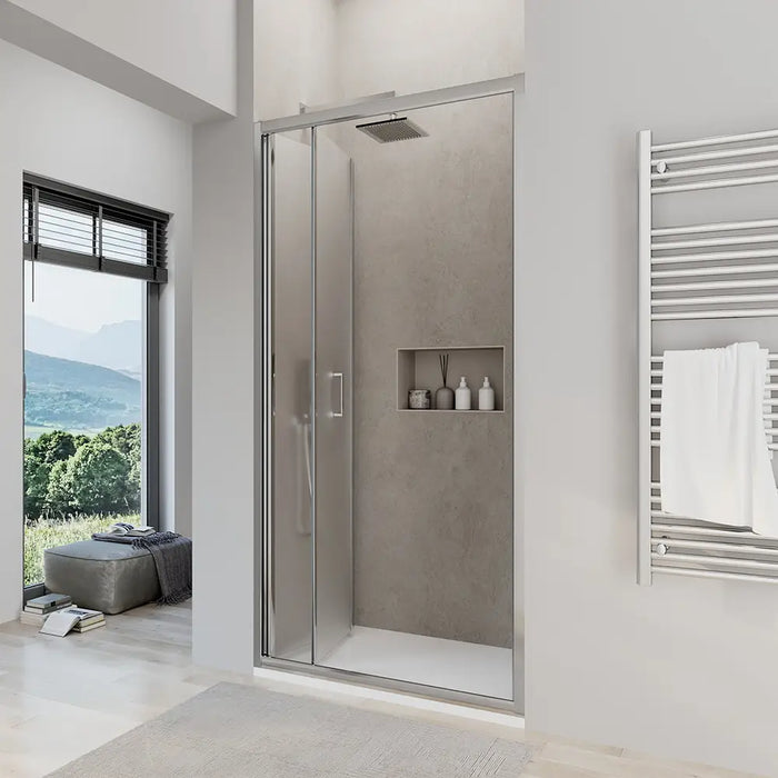 Porta doccia 75 cm apertura a libro vetro opaco | Capri