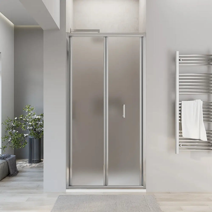 Porta doccia 75 cm apertura a libro vetro opaco | Capri