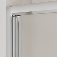 Porta doccia 90 cm apertura a libro vetro opaco | Capri