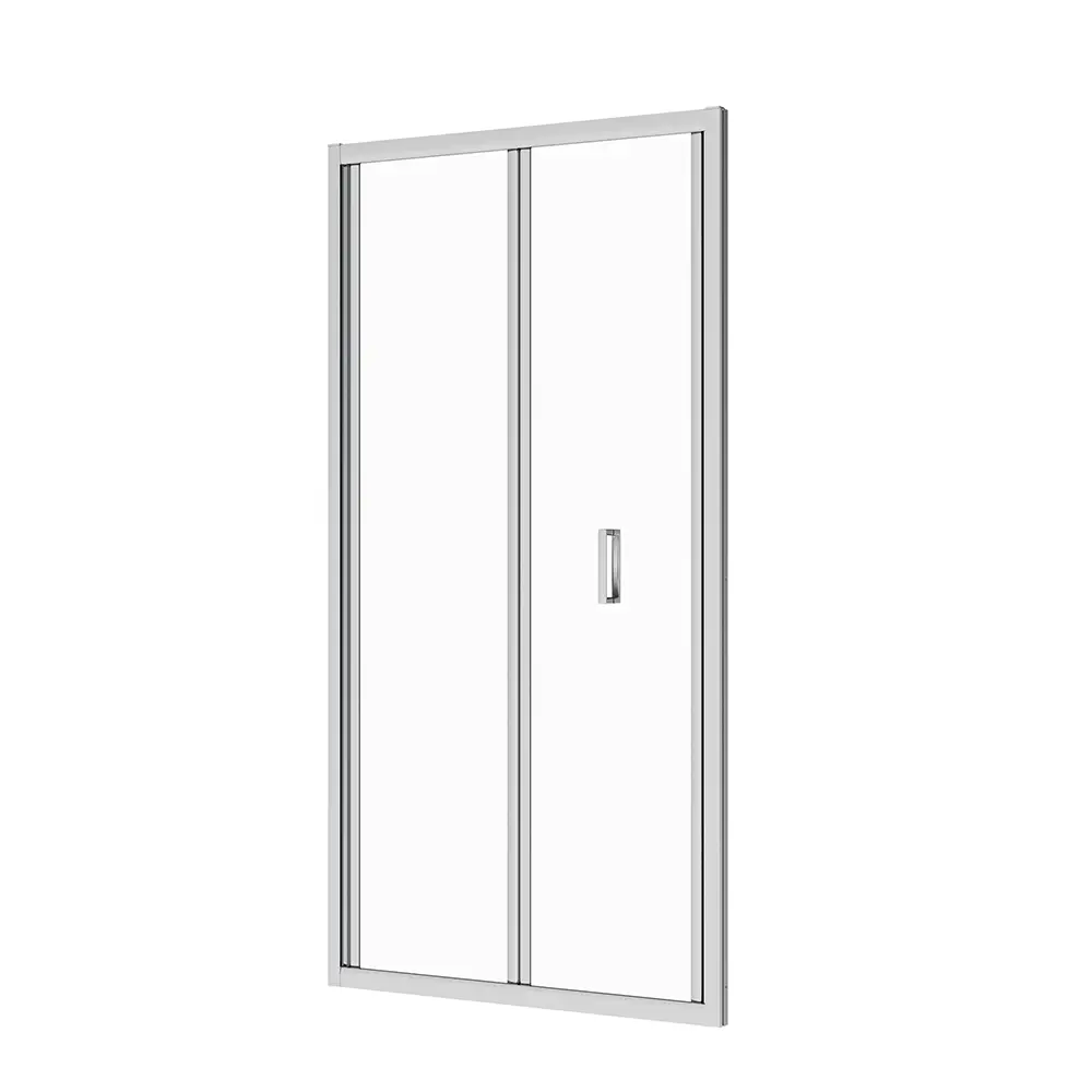 Porta doccia 90 cm apertura a libro vetro trasparente | Capri