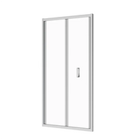 Porta doccia 80 cm apertura a libro vetro trasparente | Capri