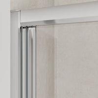 Porta doccia 70 cm apertura a libro vetro trasparente | Capri