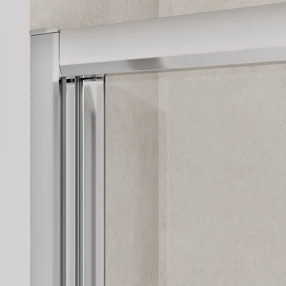 Porta doccia 80 cm apertura a libro vetro trasparente | Capri