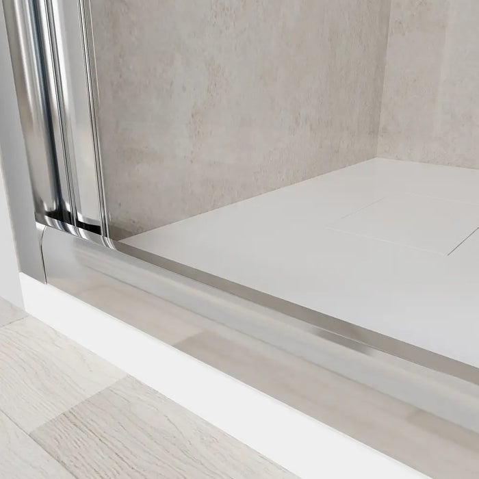 Porta doccia 80 cm apertura a libro vetro trasparente | Capri