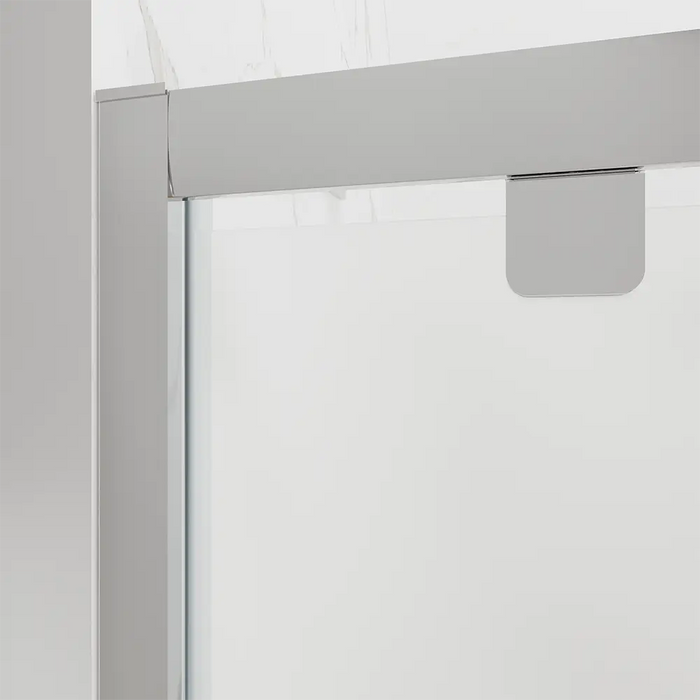 Porta doccia 75 cm apertura a battente vetro opaco | Apulia