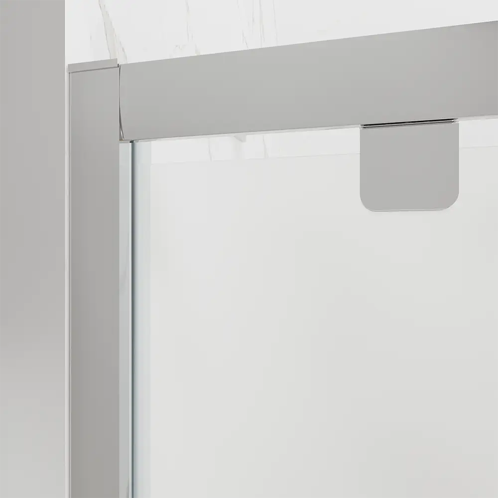 Porta doccia 70 cm apertura a battente vetro opaco | Apulia