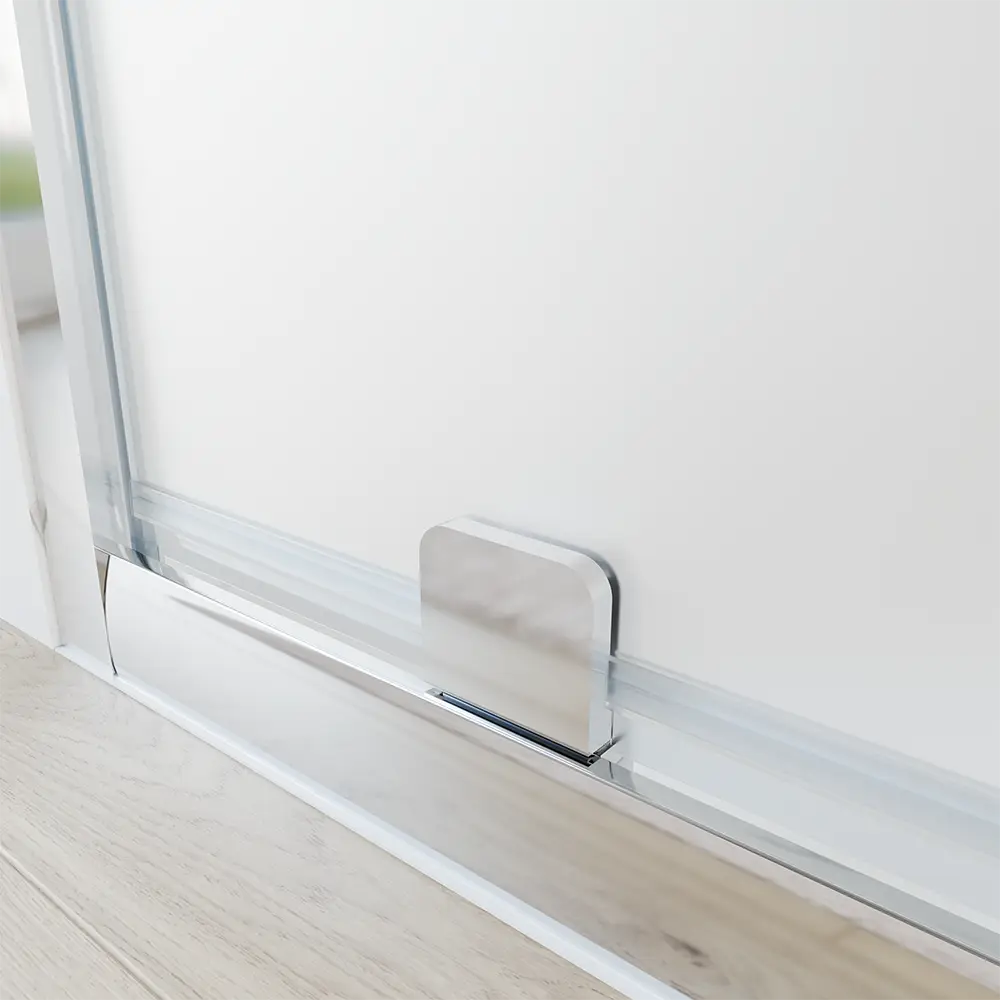 Porta doccia 80 cm apertura a battente vetro opaco | Apulia