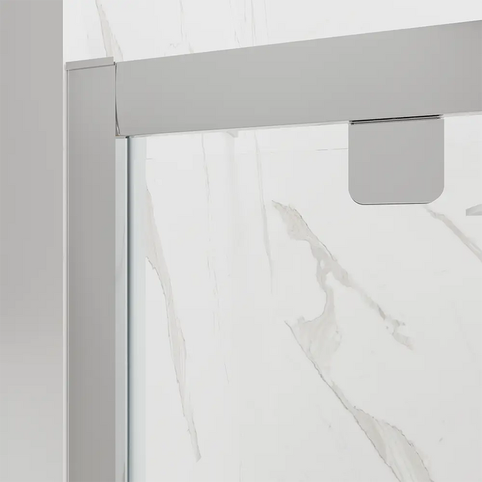 Porta doccia 75 cm apertura a battente vetro trasparente | Apulia