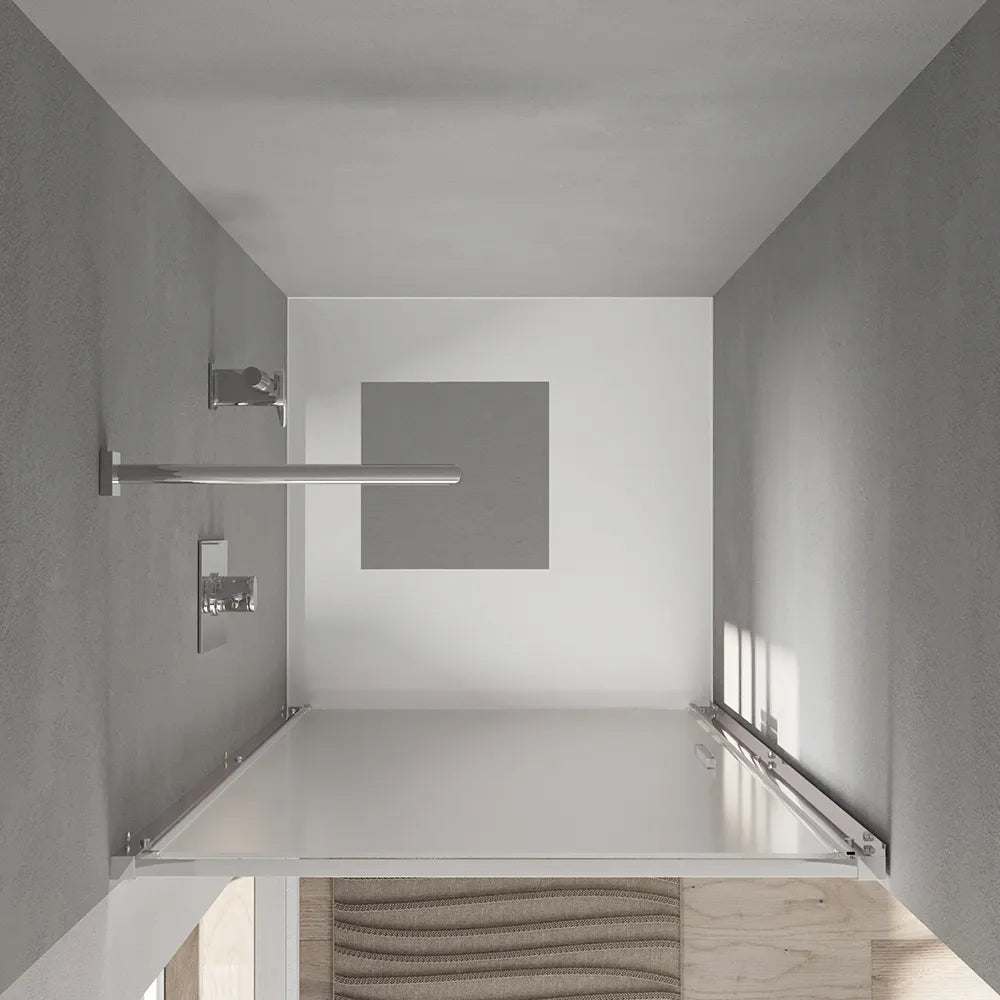 Porta doccia 75cm con apertura a battente profili slim cromati vetro 6mm opaco h190 | Portofino