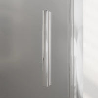 Porta doccia 75cm con apertura a battente profili slim cromati vetro 6mm opaco h190 | Portofino