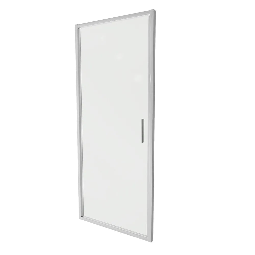 Porta doccia 75cm con apertura a battente profili slim cromati vetro 6mm trasparente h190 | Portofino
