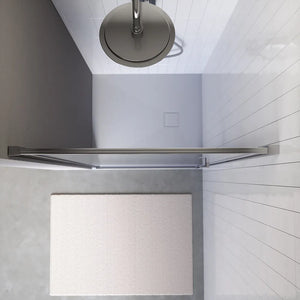 Porta doccia 70cm apertura a battente con profili cromati e vetro da 8mm trasparente h195 | Bahamas