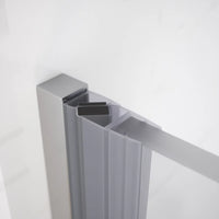 Porta doccia 100cm apertura a battente lato destro con cerniere, profili cromati e vetro da 8mm trasparente h195 | Fiji