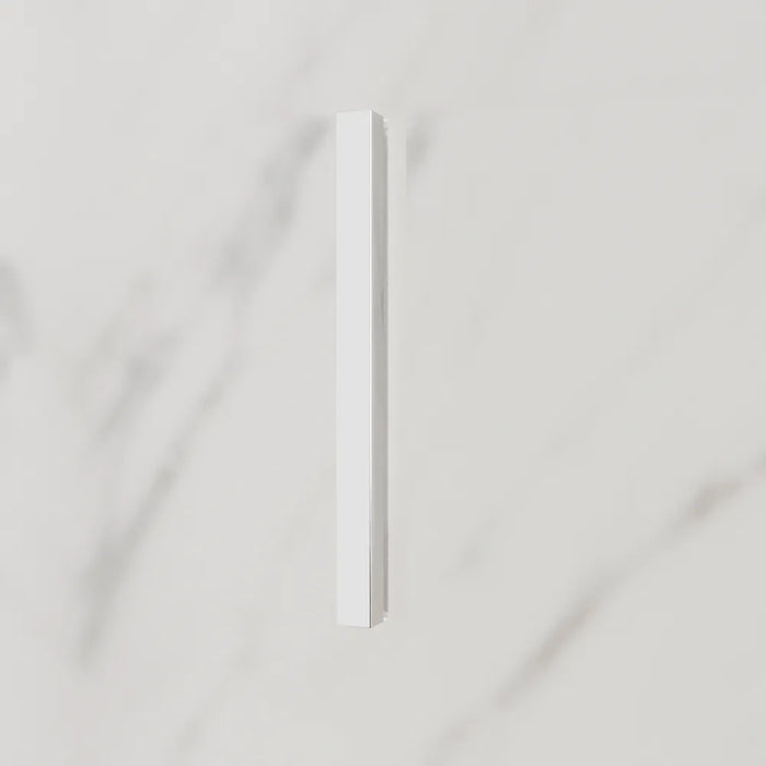 Porta doccia 80cm con apertura a libro profili slim cromati vetro 6mm opaco h190 | Portofino